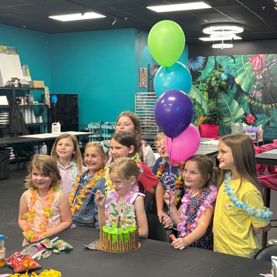 Birthday party VIP experience at Creative Escapes Art Cafe Hilton Head