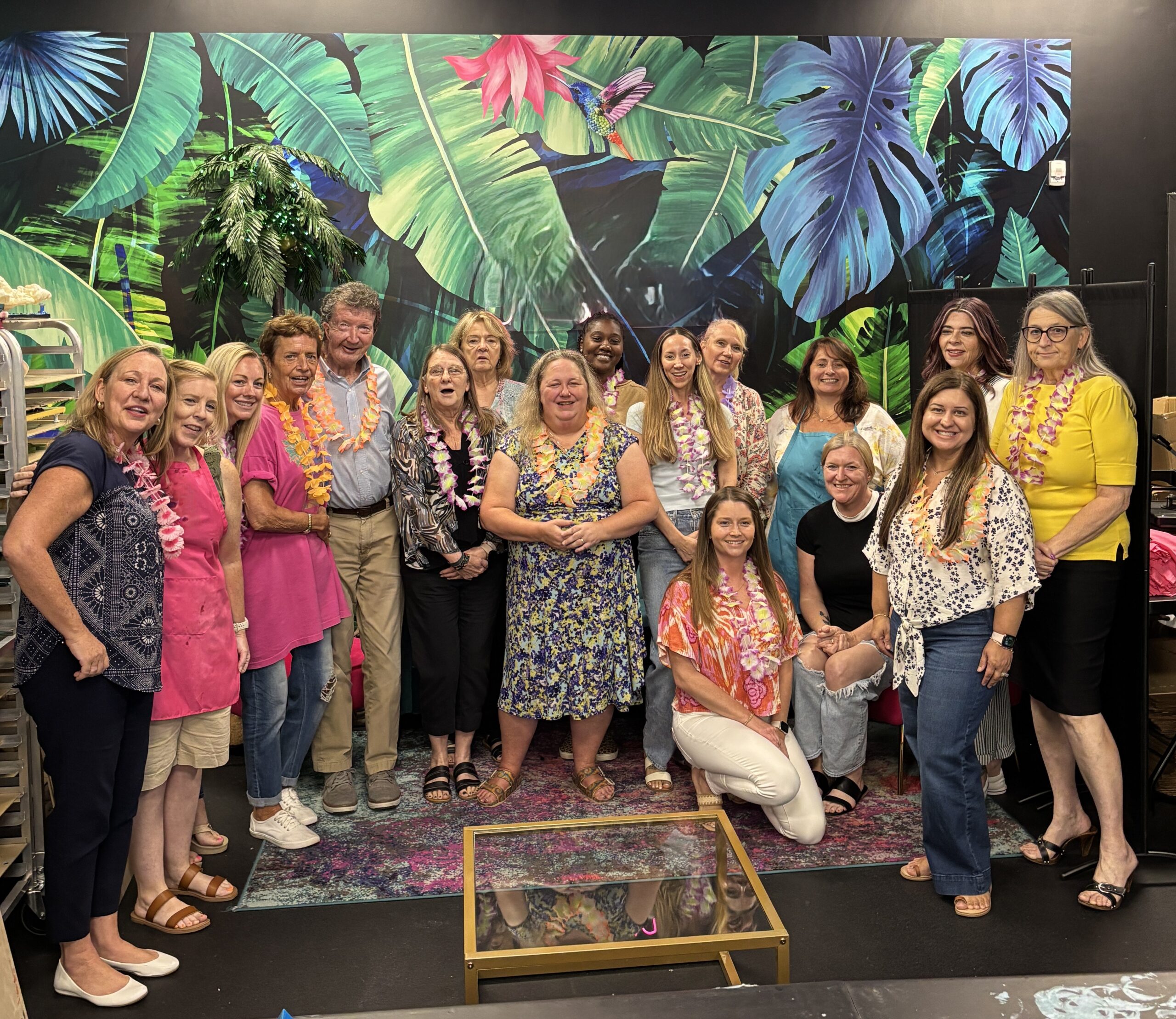 Staff appreciation art experience Creative Escapes Art Cafe HHI