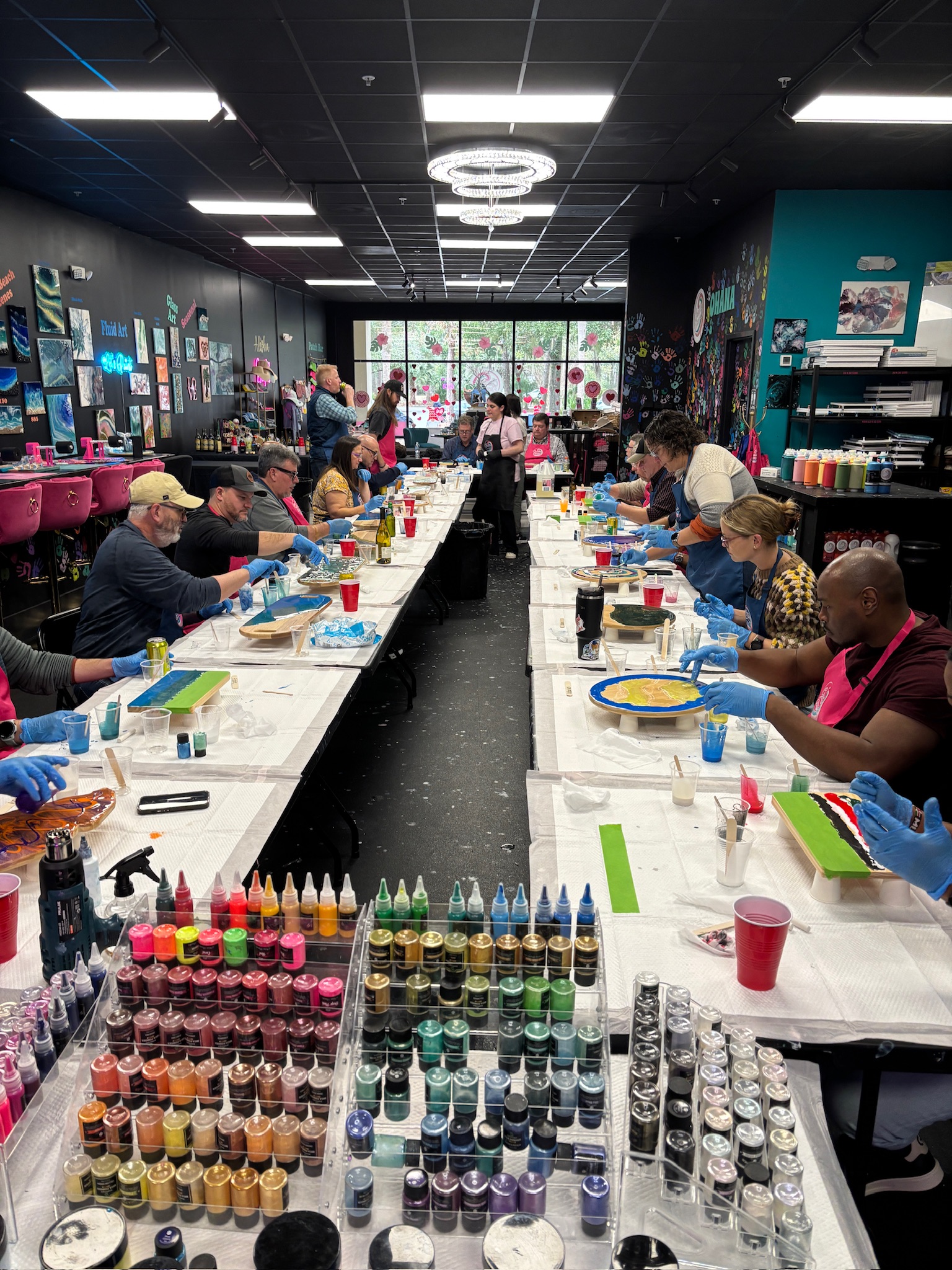 Group team building art class Hilton Head Island SC