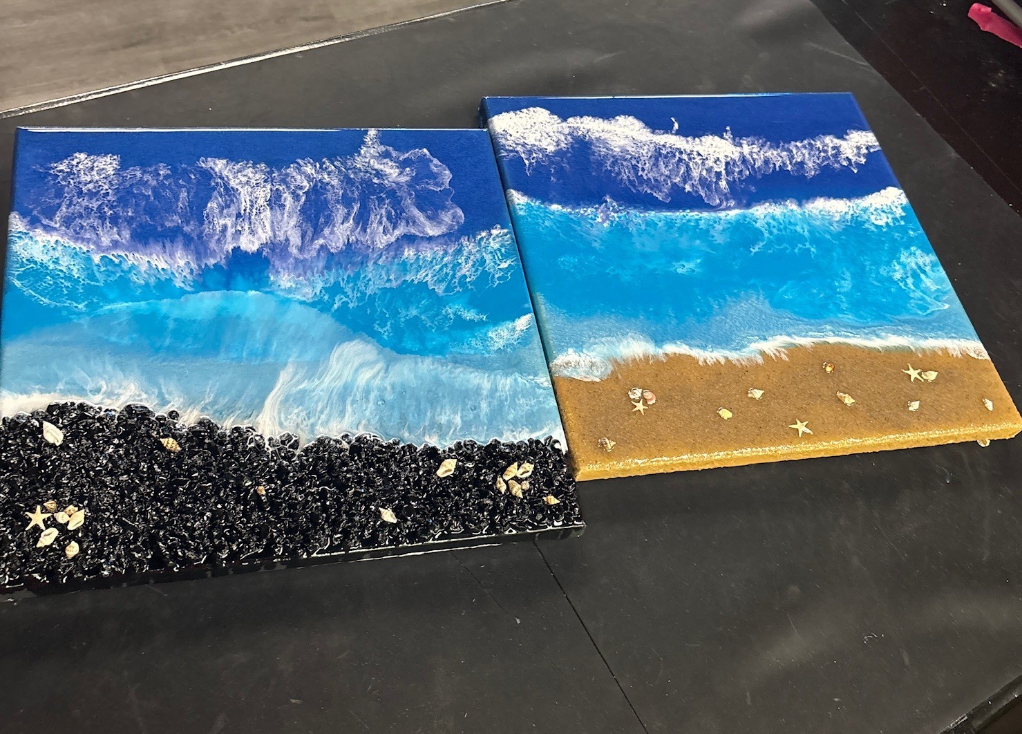 Resin ocean art class Hilton Head Island South Carolina