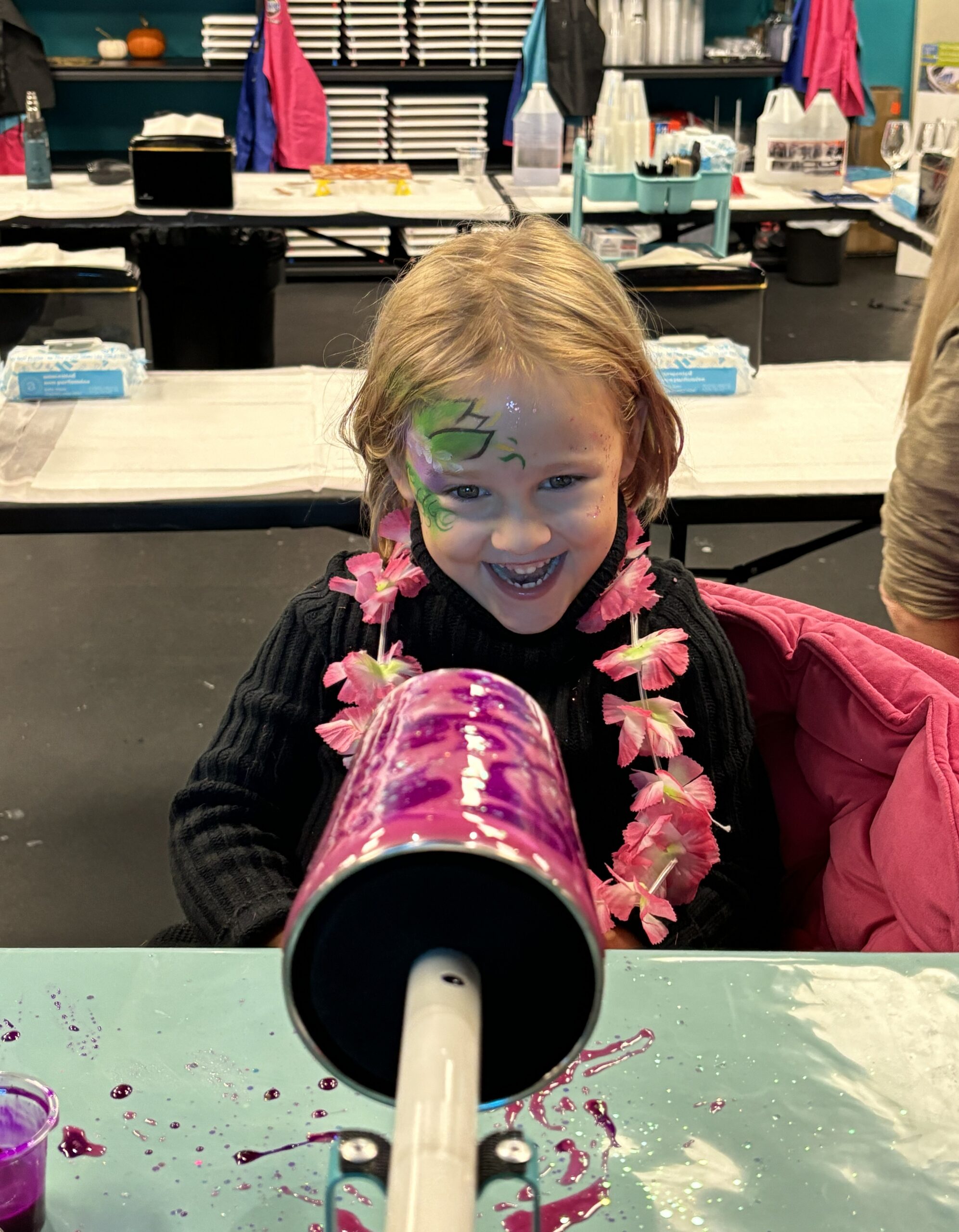 Resin art tumbler workshop at Creative Escapes Art Cafe Hilton Head Island